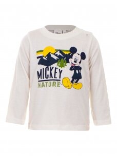 Balti marškinėliai ilgomis rankovėmis Mickey Mouse 3147D136