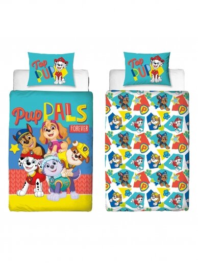 Dvipusis patalynės komplektas Paw Patrol Pup Pals Forever 2933D