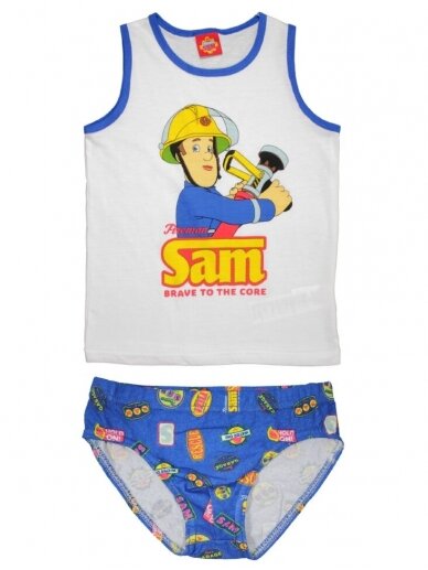 Fireman Sam balti maškinėliai ir kelnaitės 0138D033