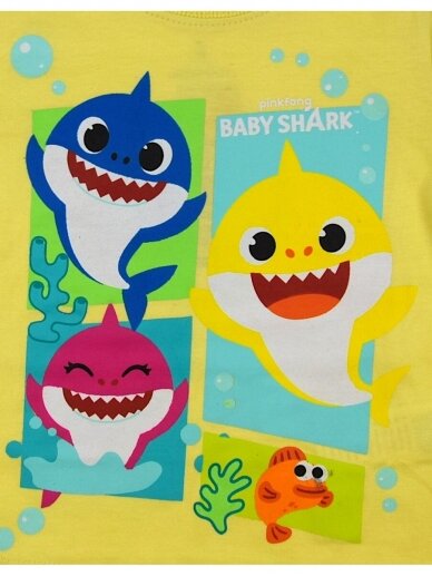 Geltoni marškinėliai Baby Shark 2888D89 1