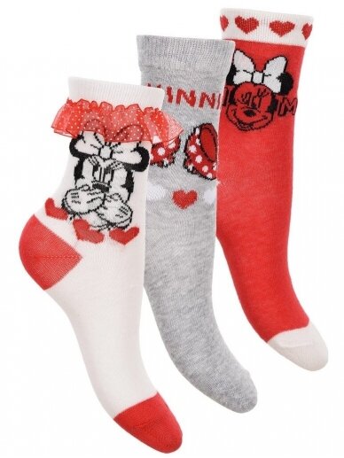 3 kojinių rinkinys MINNIE MOUSE 1166D239