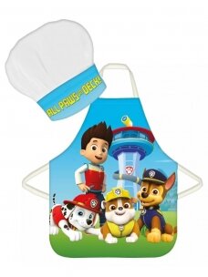 Paw Patrol Paws on Deck virtuvės šefo prijuostė ir kepurė 3195D220