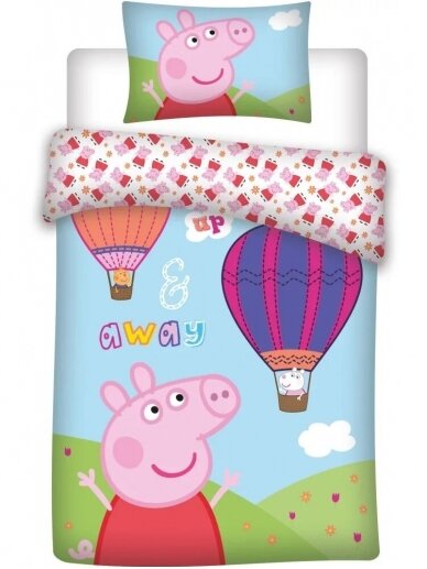 Patalynės komplektas Peppa Pig Hot-air Balloon 3295D59