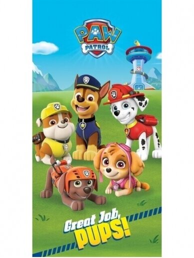 Paw Patrol paplūdimio rankšluostis – Great Job,Pups! 2459D233