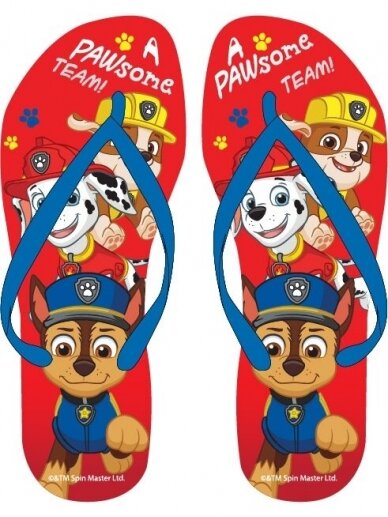 Paw Patrol raudonos pliažinės basutės 1227DBD