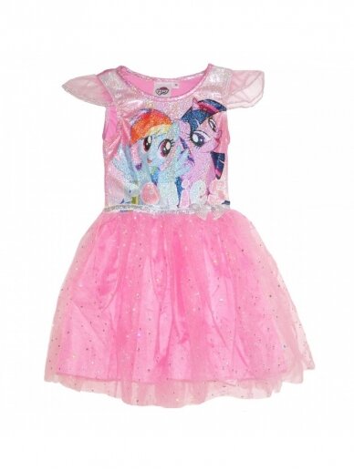 Rožinės spalvos suknelė su tiuliu My Little Pony 1165D297