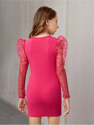 Stilinga rožinės spalvos suknelė 2250D09 1