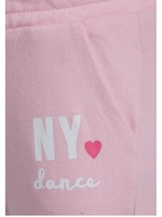 Šviesiai rožinės sportinės kelnės NY Dance 0720D137
