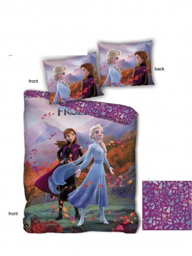 Viengulis patalynės komplektas Frozen Purple 2159D